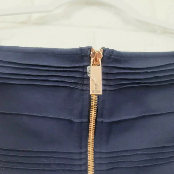 Ted Baker Women's Bardot Off The Shoulder Dress Cap Sleeve Stripe Blue Size 4 - Picture 5 of 8